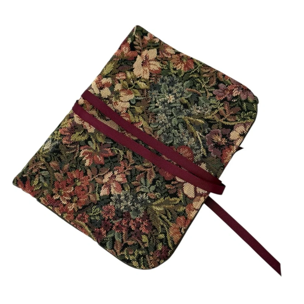 James Avery Vintage 90’s Floral Tapestry Jewelry Folded Case